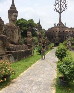 path through buddha park