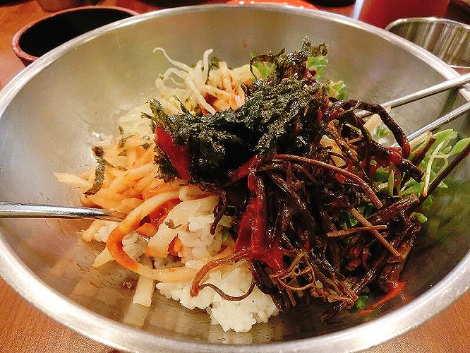 vegetarian korean meal
