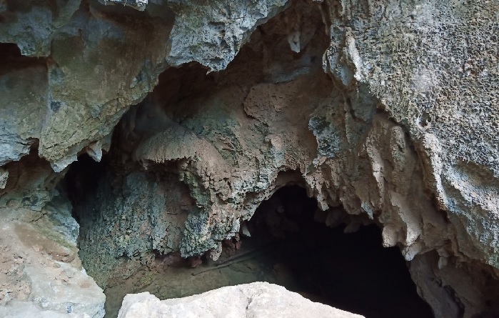 inside cave laos