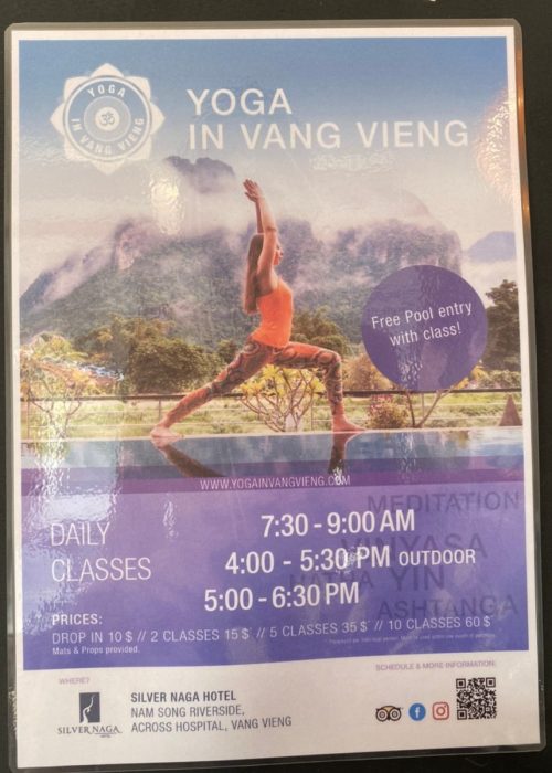 yoga in vang vieng