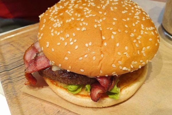 bacon beef burger laos