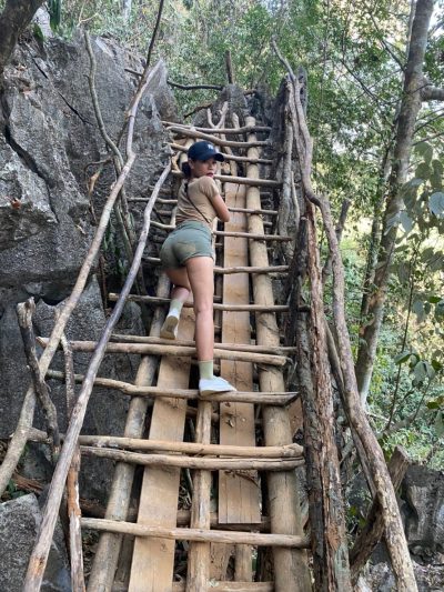 wooden staircase viewpoint